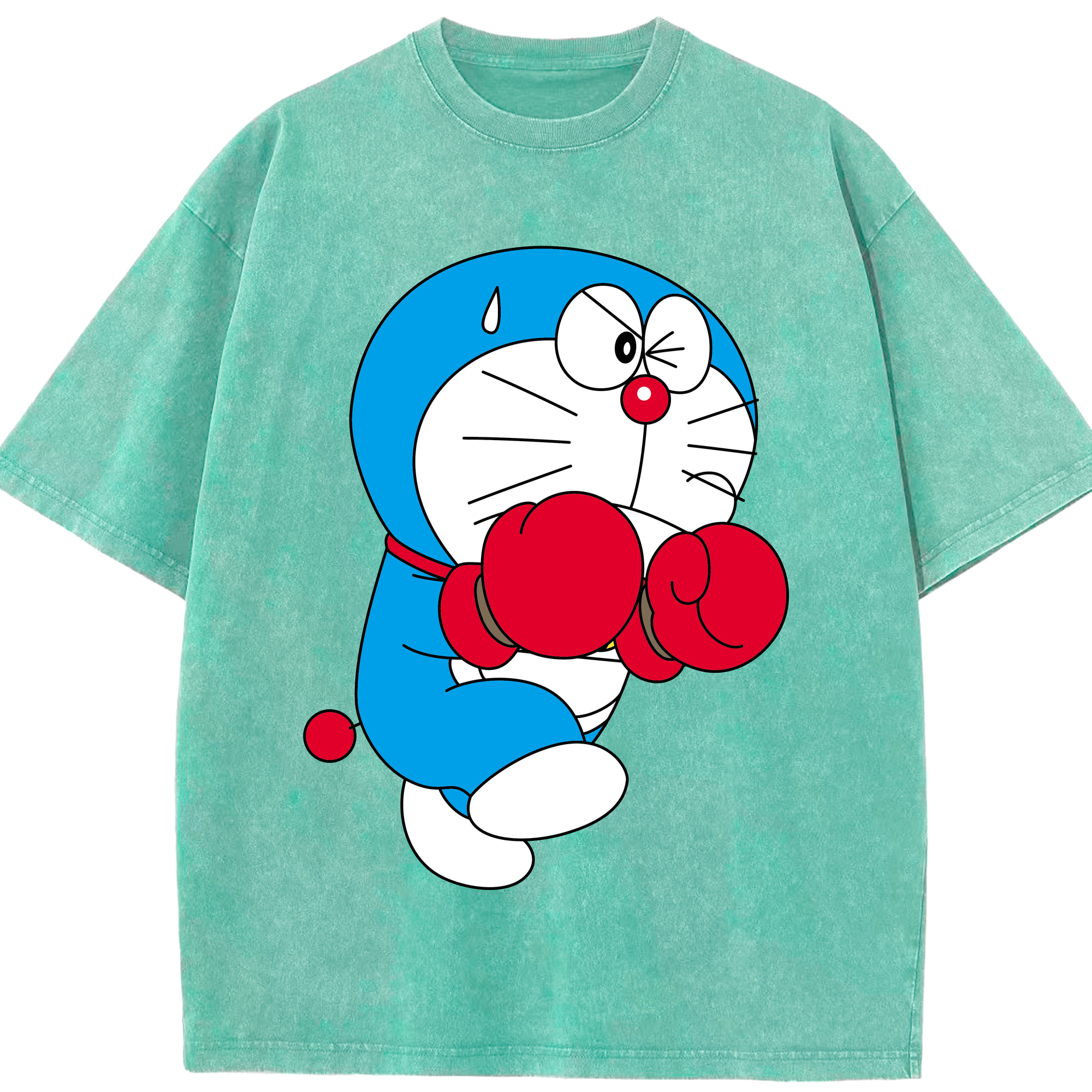 （画像用） ドラえもん Doraemon 綿100% ヴィンテージ風 半袖Tシャツ（フロントプリント）
